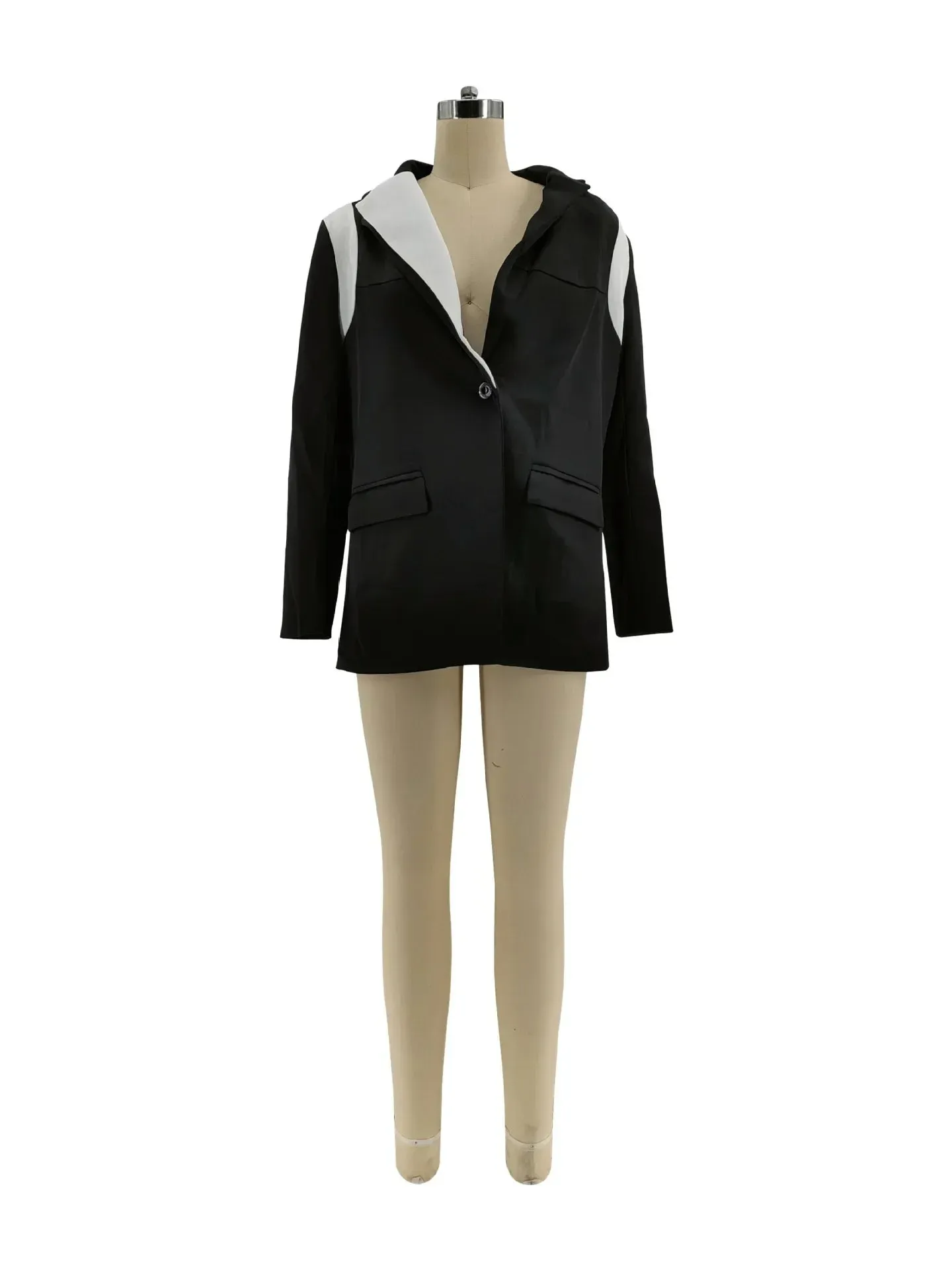 Alina Long Sleeve Notched Collar Blazers (OUTERWEAR)