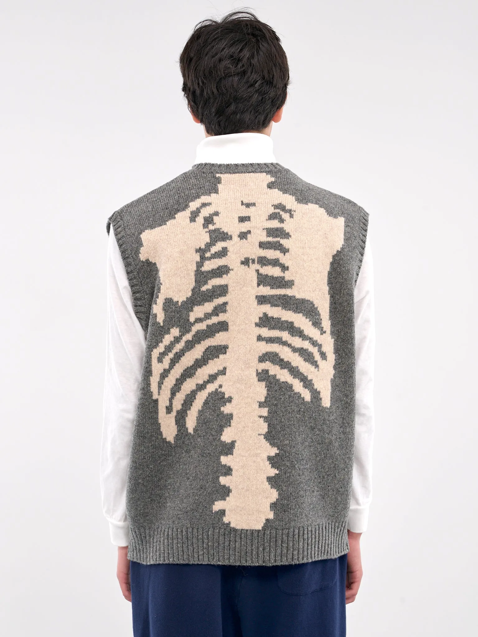 Bone Wool Vest (K2410KN078-GRAY)