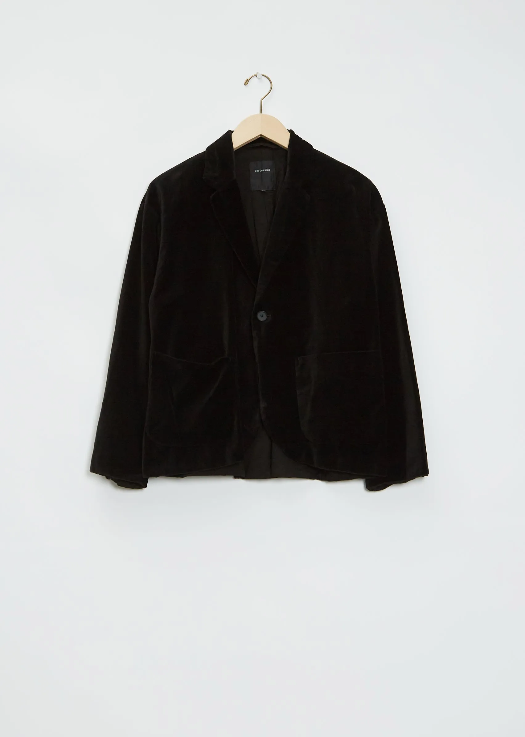 Cotton Velvet Blazer