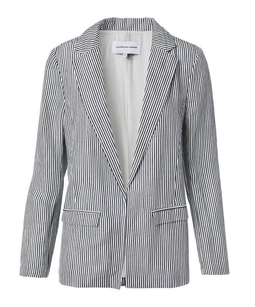 Dove Ink Stripe Blazer