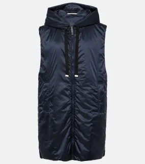 Greengil Max Mara quilted vest, blue