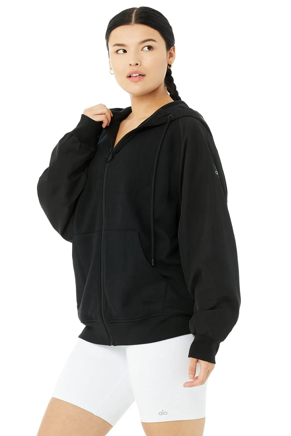 Hype Full Zip Hoodie - Black