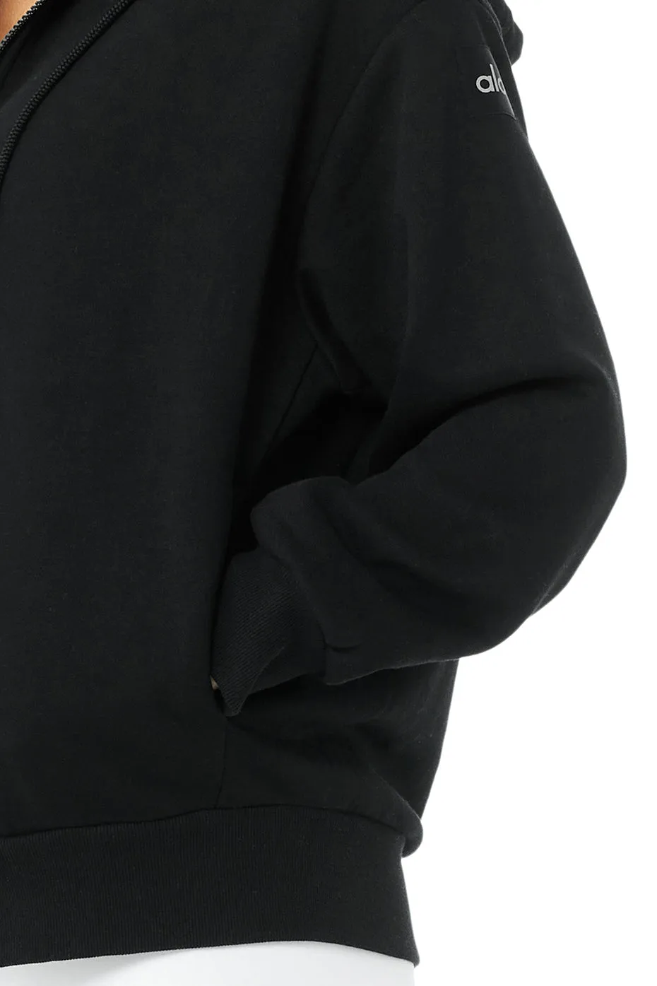 Hype Full Zip Hoodie - Black