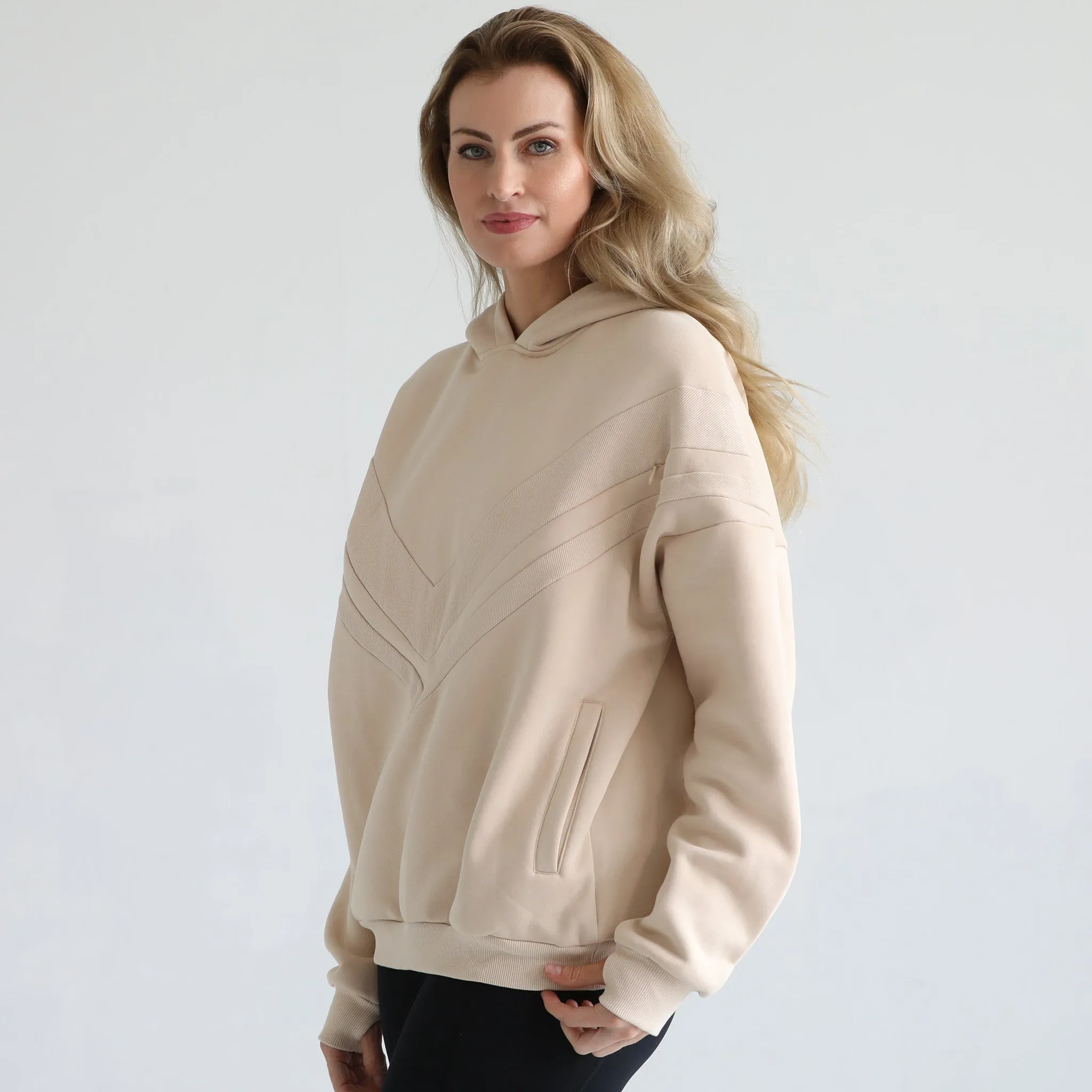 Isabella Ultra Soft Oversized Nursing & Pregnancy Hoodie (Oatmeal)