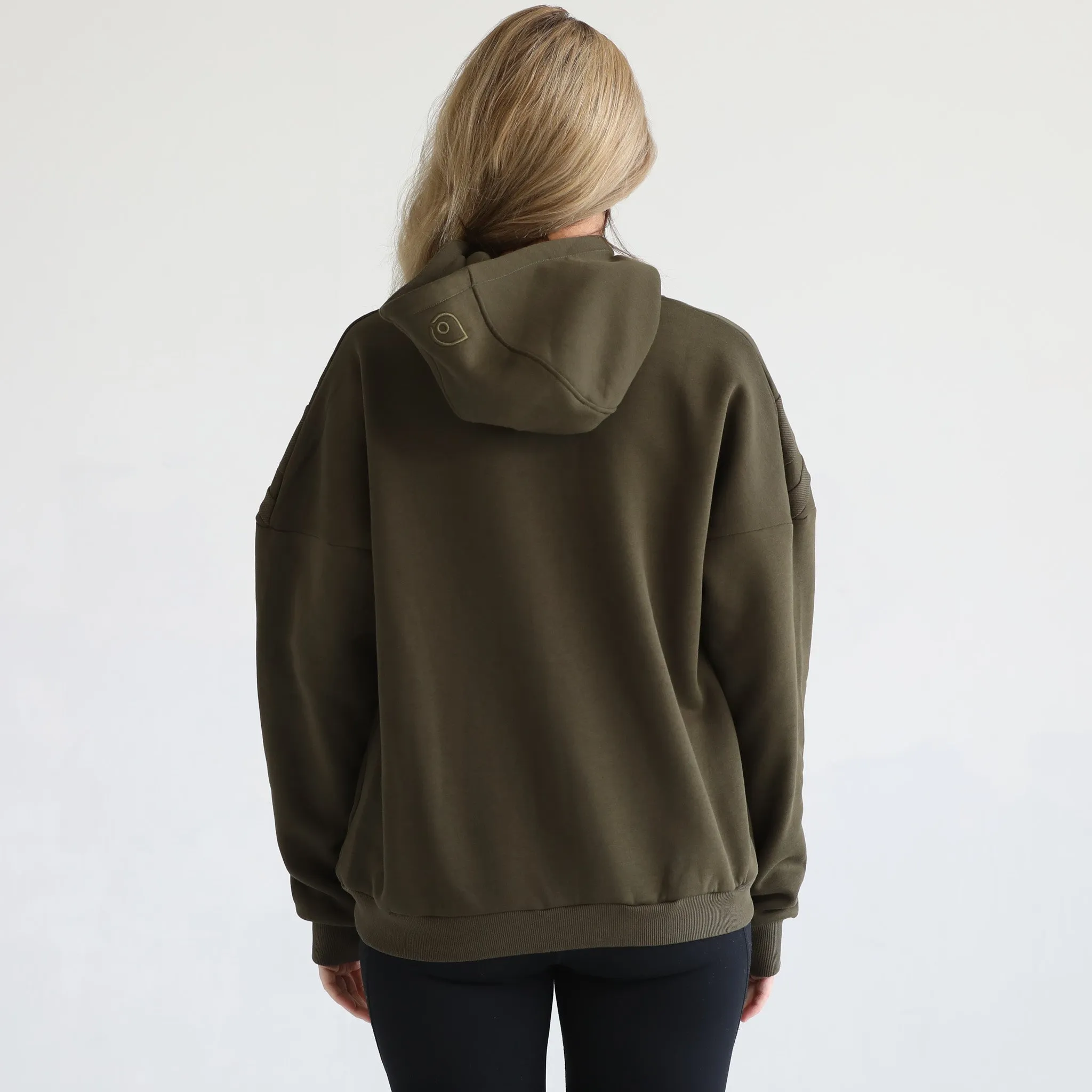 Isabella Ultra Soft Oversized Nursing & Pregnancy Hoodie (Olive Tree)