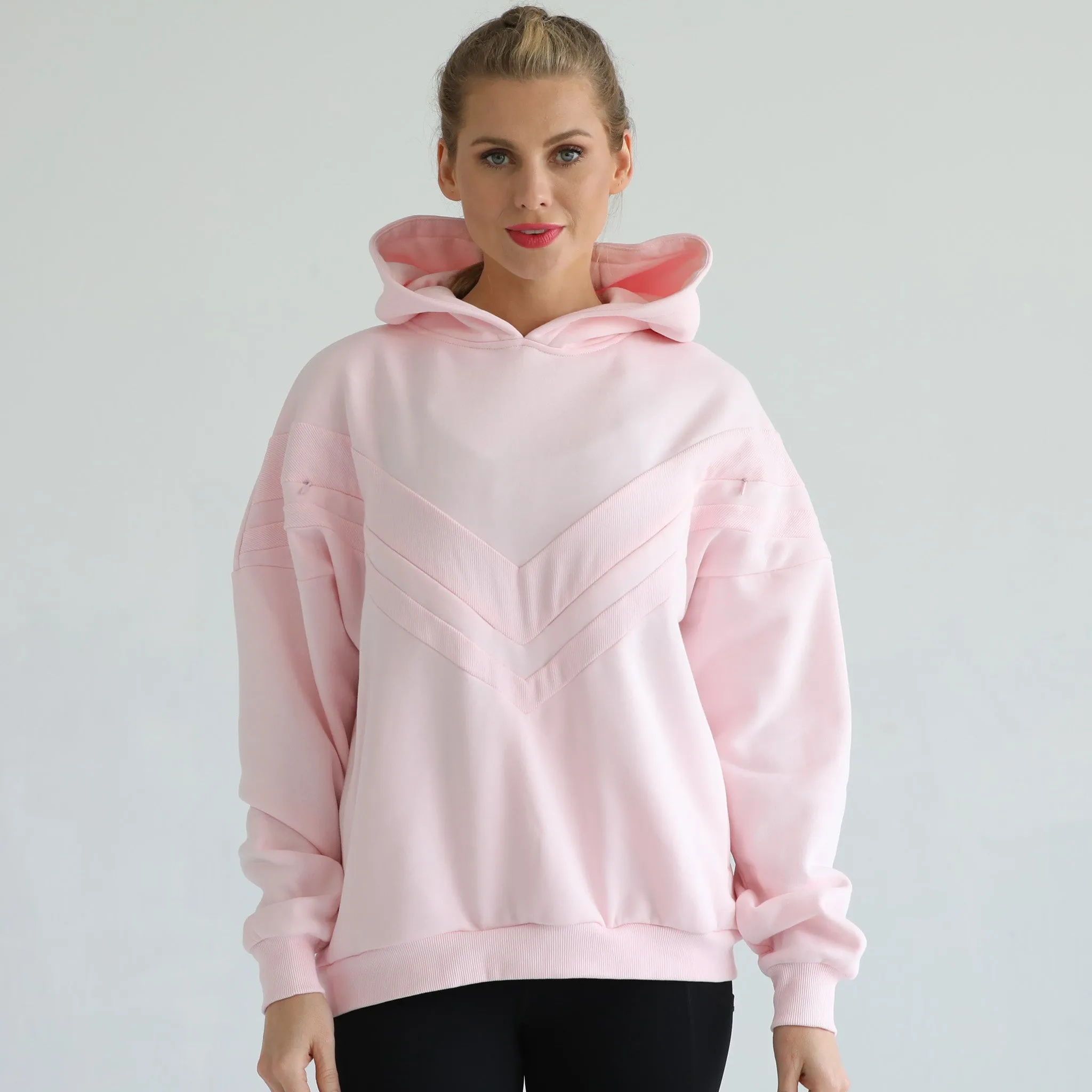 Isabella Ultra Soft Oversized Nursing & Pregnancy Hoodie (Pedal Blush)