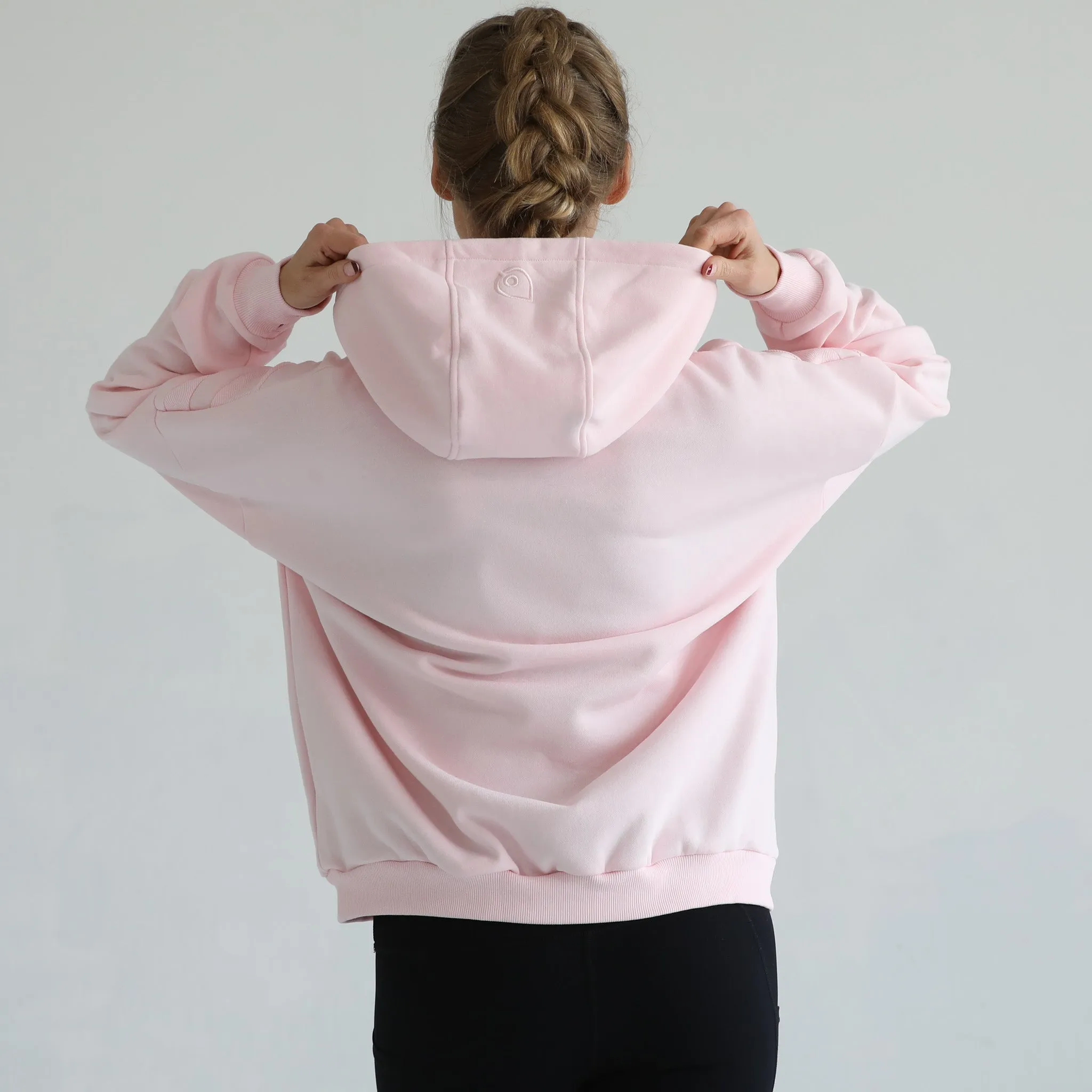 Isabella Ultra Soft Oversized Nursing & Pregnancy Hoodie (Pedal Blush)