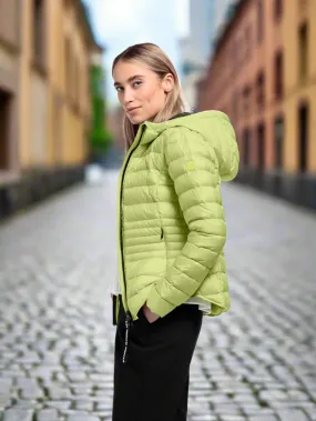 Lime Short  hooded Down