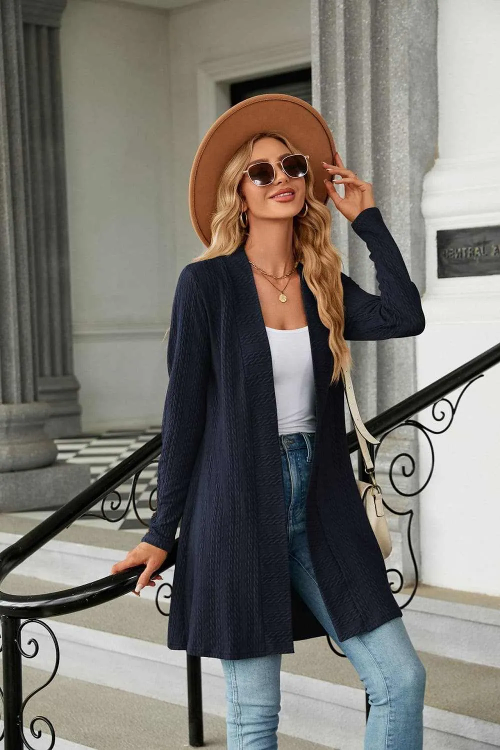 Long Sleeve Open Front Cardigan