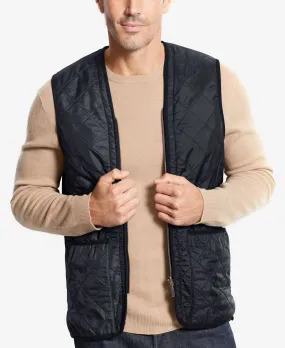 Men's polar-quilt Barbour vest, blue