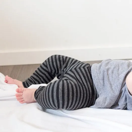 Merino Wool Striped Leggings