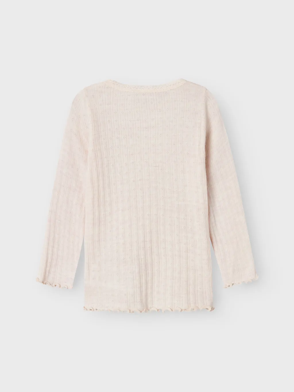 name it mini WOSSA WO/SI RIB LS TOP - Lilac Ash