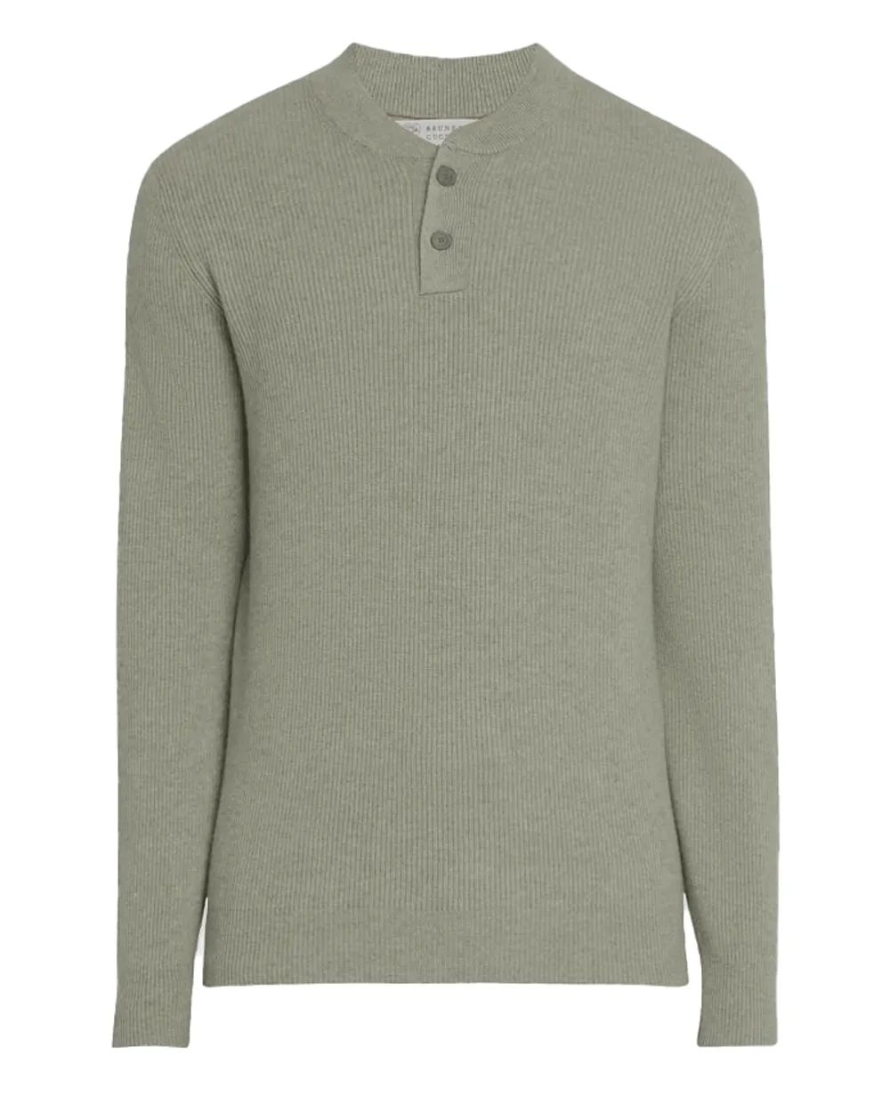 Olive Green Cashmere Henley