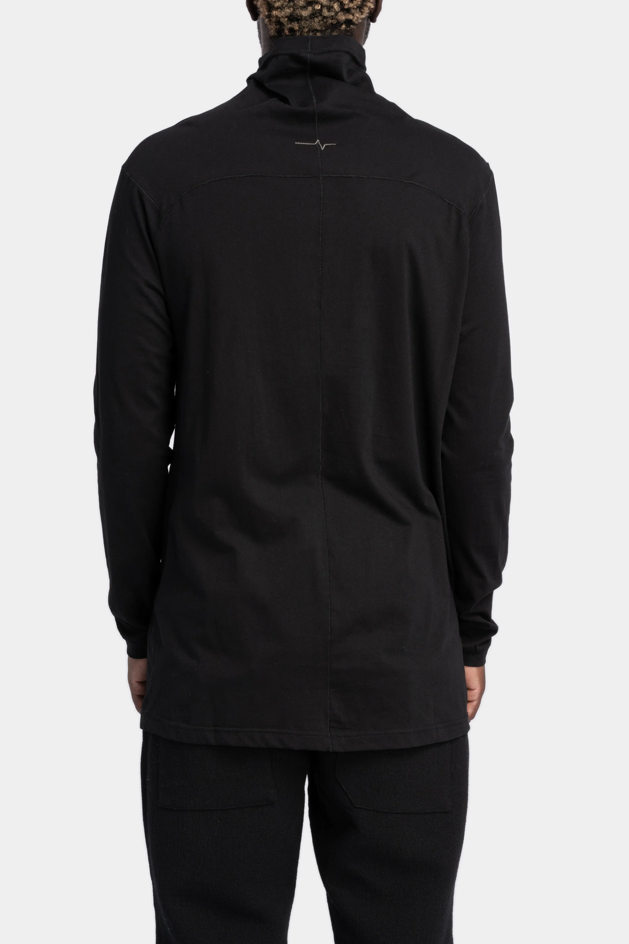 Raglan LS turtleneck T-Shirt, Black