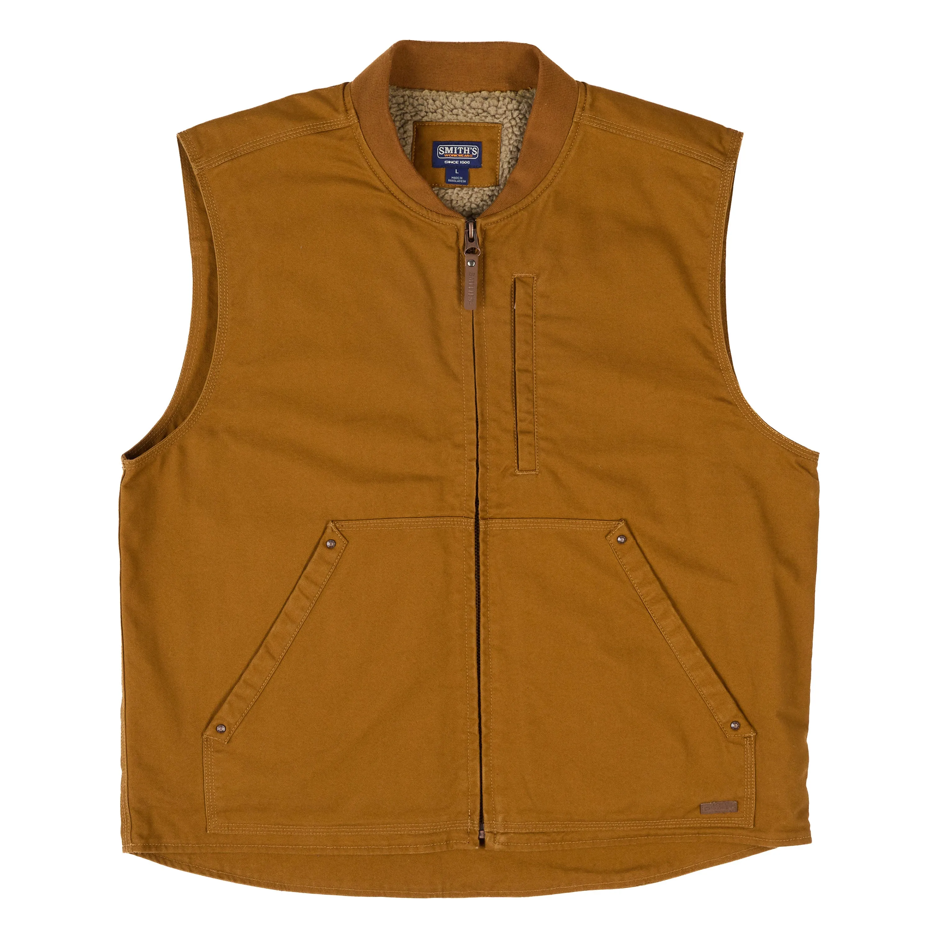 SHERPA-LINED DUCK VEST