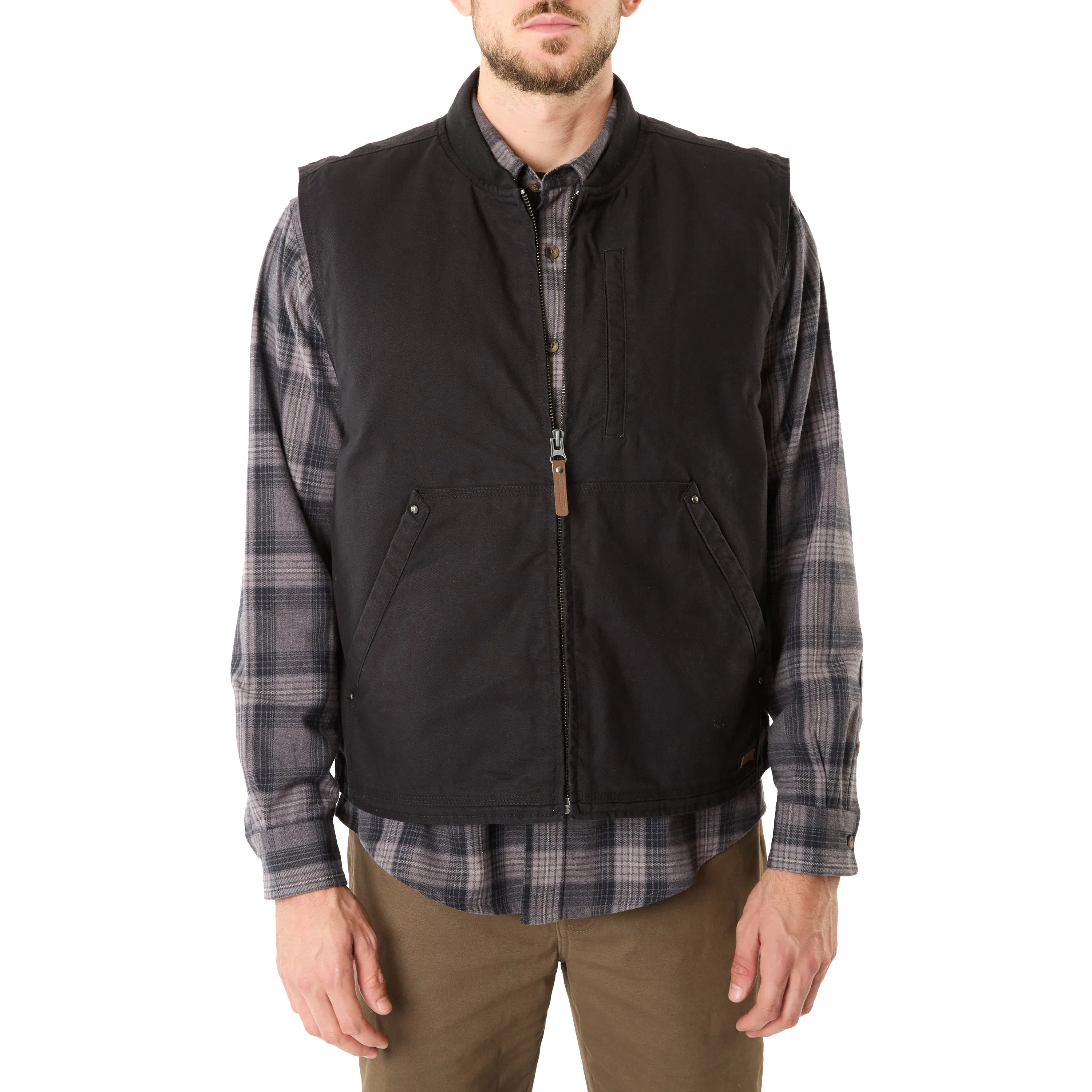 SHERPA-LINED DUCK VEST