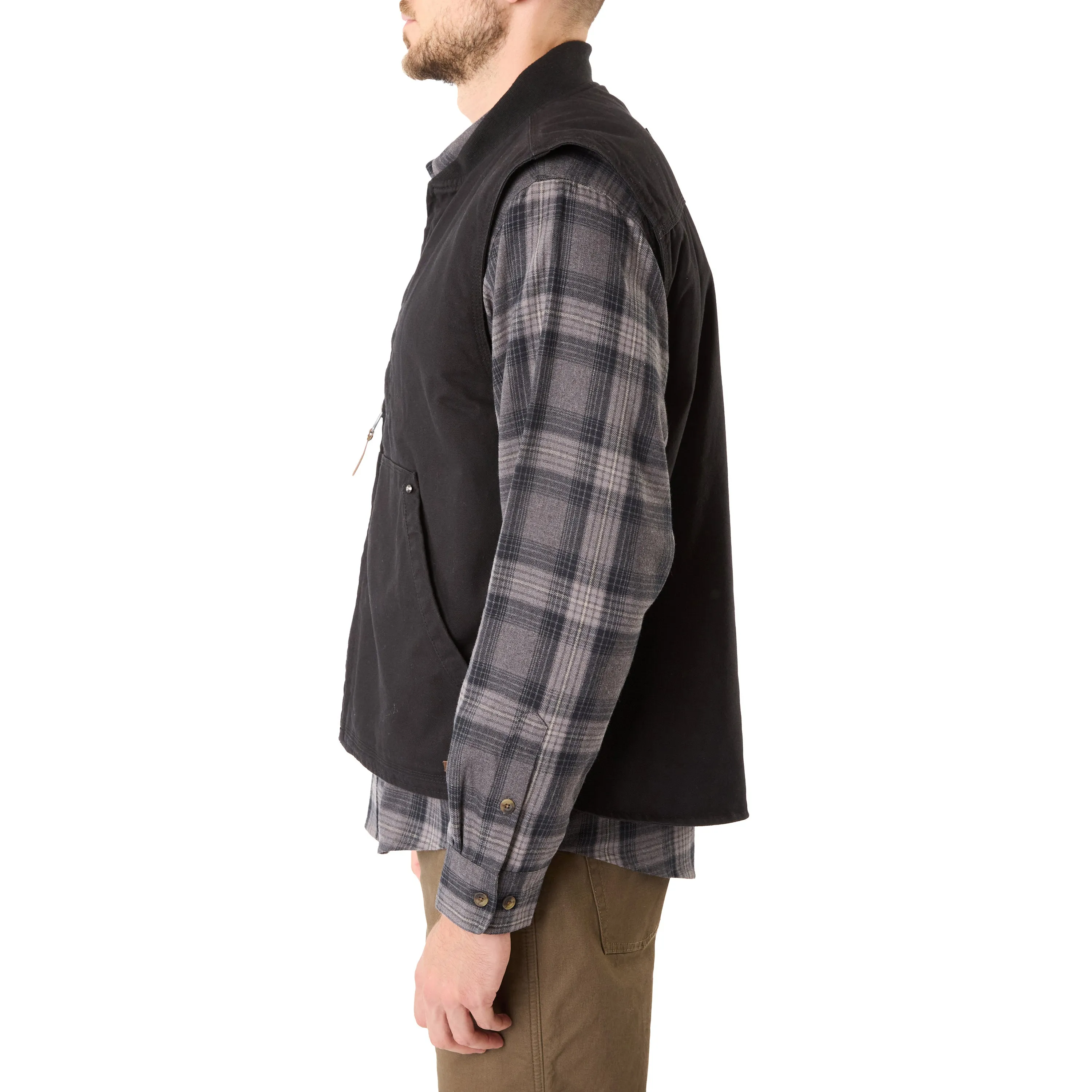 SHERPA-LINED DUCK VEST