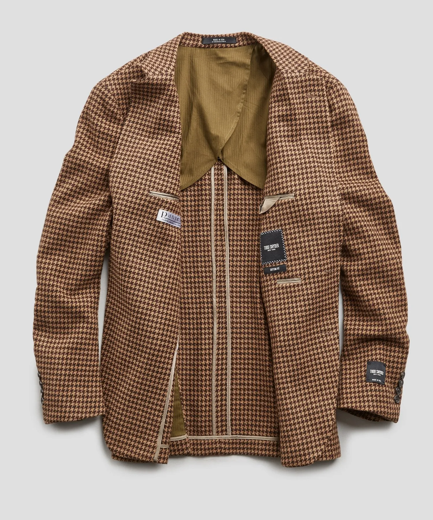 Sutton Houndstooth Sport Coat in Brown