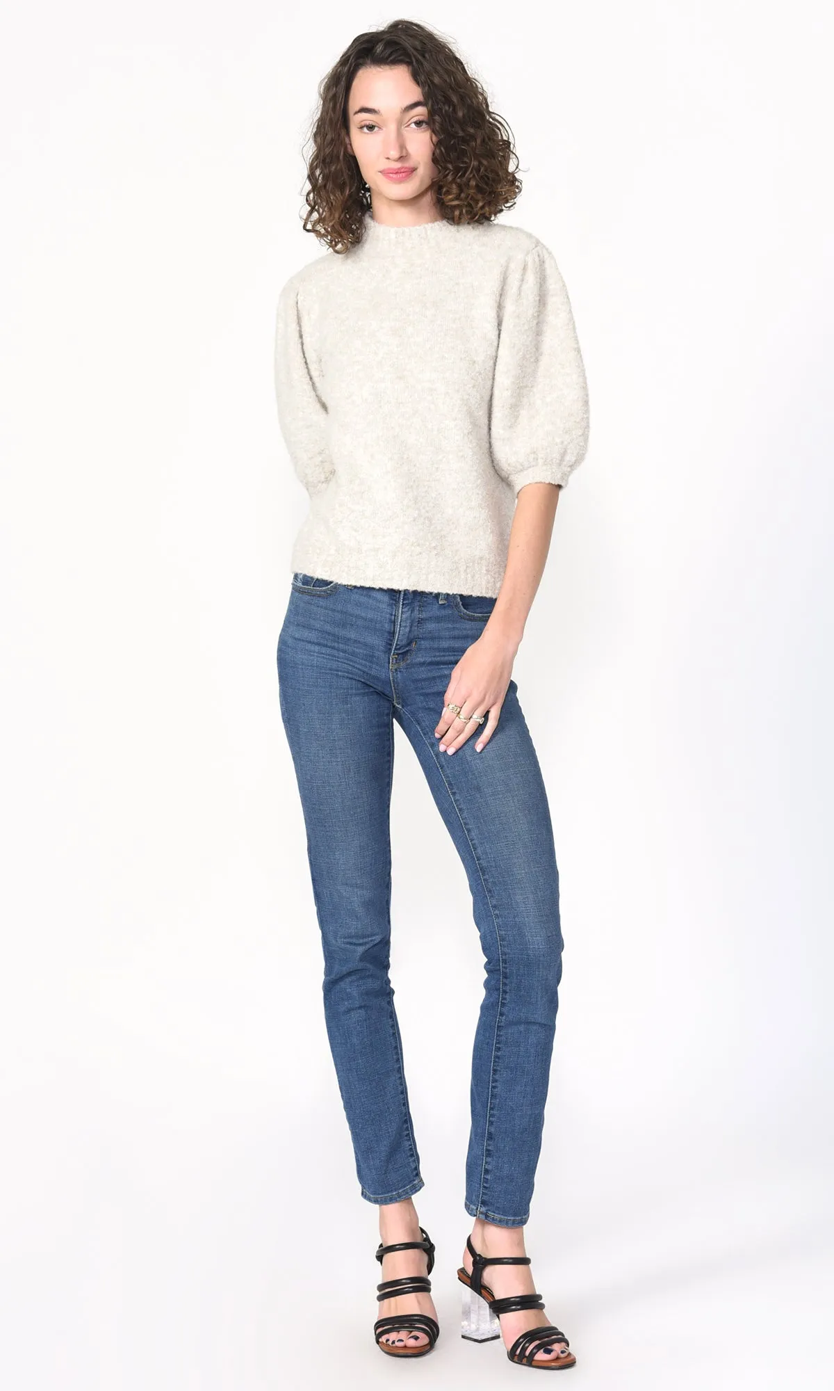 Vienne Cozy Knit Puff Sleeve Top - SUSTAINABLE