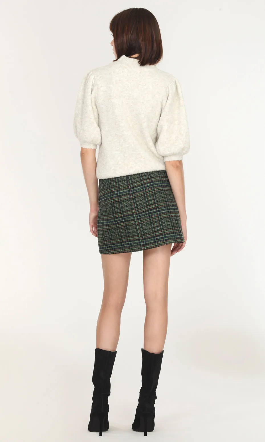 Vienne Cozy Knit Puff Sleeve Top - SUSTAINABLE