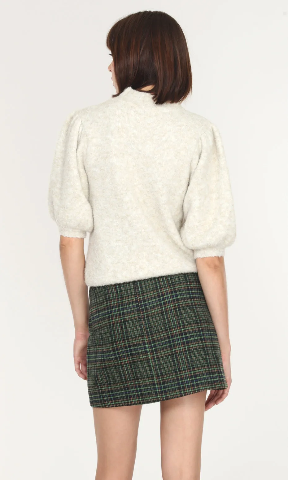 Vienne Cozy Knit Puff Sleeve Top - SUSTAINABLE